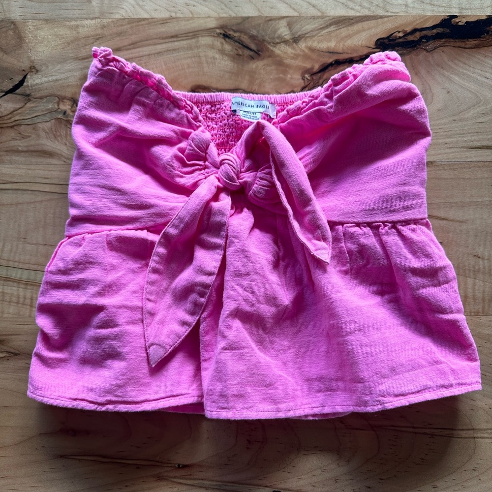 American Eagle strapless top, size M